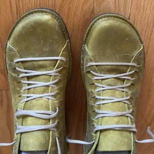 Loints of Holland sz 41 or 10.5 Green Leather Shoes like new condition lace up